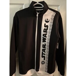 NWT Disney Parks Star Wars Track Jacket Adult Men's SMALL Full Zip